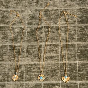 *3 For $15* Set Of 3 Turqoise Necklaces